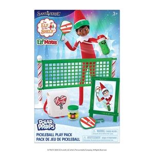 NWT Elf on the Shelf Elf Mates Polar Props Pickleball Play Back Set